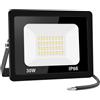 Jefedana Faretto led 30W 3000K Bianco Caldo Fari LED Esterno 3000LM Faretto led da Esterno IP66 Impermeabile Super Luminosa Faro led Luce di Sicurezza Lampada per Giardino, Cortile, Garage, Corridoio