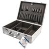 Axel Valigia porta attrezzi in alluminio 45,5x33x15x2 Colore argento mod. BOSTON