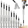 Hhaoysogd Set di punte magnetiche per trapano a percussione, 9 pezzi, set di punte magnetiche antiscivolo, 25 50 65 70 75 90 100 120 150 mm