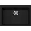 Generico Lavello cucina Ulisse 79 Mix nero 1 vasca/vascone 76 x 50 cm Made in Italy