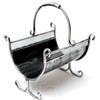 DIXIE STORE Cesto Porta Legna In Metallo Per Legna Da Ardere 1125 Portalegna Cesto In Metallo Solido Ed Efficace Per Riporre La Legna Da Ardere Color Argento