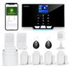 TUGARD Allarme di sicurezza con app per telefono, schermo colorato TFT da 1,8, sistema di sicurezza intelligente per la casa, kit da 12 pezzi, sensore monitor, telecomandi, funziona con Alexa e