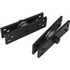 Generic Cerniera per Porta Nascosta in Acciaio Inossidabile Forte capacità di Carico Rotazione a 360° per Porte in Legno/alluminio/vetro 220LBS 2 Pezzi per Casa/ufficio