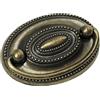 WenRan 2-1/4 C-C in stile vintage comò tiraggio, in ottone antico, cassetto per bail, con maniglie ovali a goccia manopola per armadietti ferramenta 57 mm 2,25 centri (4)