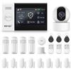 PGST Allarme Casa Senza Fili,Sistema di Sicurezza Domestica Senza Fili con Fotocamera di Sicurezza HD, Sensori per Porte e Movimento,GSM 4G/App Tuya Avvisi Istantanei,Nessun Canone Mensile