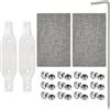 Kunxing Gurtfix - Set di riparazione per cinghie per tapparelle da 20 mm a 23 mm, kit di riparazione per cinghia per tapparelle Maxi, nastro per veneziane, 2 piastre in acciaio inox