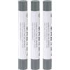 QUARKZMAN 3Pz Stick Cera Crayons per Riparazione Mobili Grigio Fumo | Pennarelli Ritoccamobili per Legno Graffi Buchi Tavoli Scrivanie Pavimenti Coperture