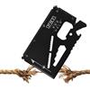 Generic Attrezzature Multi-Purpose Tool Card | Carta Strumenti Di Carta Di Credito Compatta Per Viaggi Zaino Campeggio, Escursionismo, Di Emergenza, Costruzione Robusta In Acciaio
