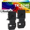 Koala TK5240 Toner compatibile con Kyocera TK-5240 TK-5240K TK-5240C TK-5240Y TK-5240M Toner per Kyocera Ecosys M5526CDN M5526CDW P5026CDN P5026CDW (2 neri)