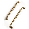 BEILEIOU Maniglie per armadietti in ottone anticato in lega di zinco - 192 mm interasse foro, maniglie classiche vintage per cassetti, armadietti da cucina, bagno, comò, ferramenta per armadietti (2, ottone