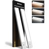 EZVALO 37CM Luce LED Sottopensile, 134 LED Luce Armadio Con Sensore, 3 Temperature di Colore, 3200mAh Dimmerabile USB, Senza Fili per Cucina/Cameretta (2 Pezzi)