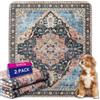 BomDa Tappeti Lavabili per Cani, 2 Pezzi Tappeti Assorbenti Riutilizzabili, Tappetino per Addestramento del Cane, Gatti, Conigli, Porcellini d'India, Antiscivolo (Pattern 2, 122x152.5cm)