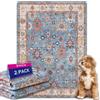 BomDa 2 Pezzi Tappetini Assorbenti per Cani, Tappeti Lavabili Riutilizzabili, Traverse Cani, Traversine Addestramento del Cane, Gatti, Conigli, Antiscivolo (Pattern 1, 61x91.5cm)