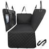 Gimars Telo Auto per Cani, 157 * 137cm Impermeabile e Antiscivolo Coprisedile Auto per Cani, 6 in 1 Universale Telo Cane Auto Sedili Posteriori con Finestra della Rete Visiva e Tasca Portaoggetti