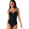 Lovable Body Balconcino in Microfibra | Coppe Imbottite | Controllo Leggero Modellante Strapless con Spalline Multifunzione | Invisible Secret Donna, Nero, 36 / 4D