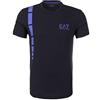 Emporio Armani Maglietta T-Shirt Uomo EA7 6XPT59 PJ02Z, Manica Corta, Girocollo (Blu Scuro, S)