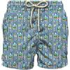 Saint Barth Mc2 Uomo Costume da Bagno Short LIG0003 Poliestere Blu Scuro M