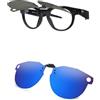 AOZAN Occhiali da sole polarizzati con clip per Oakley Meta HSTN OW8002 51 mm, protezione UV e vestibilità sicura, Capri blu., Meta HSTN