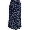 Kiran Fashion Gonna da donna con stampa cachemire, lunghezza al polpaccio, svasata, elasticizzata