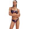 Desigual Swim_Playa I Bikini Donna, Nero, XL Donna