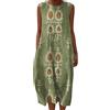 Generico Vestito Lino Donna Estivo Taglie Forti Abito Boho Lungo Elegante Caftano Donna Mare Copricostume Primavera 2026 Vestiti Estivi Donna Bohemien Etnico Maxi Dress (6,3XL)