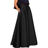 COTCLO Gonna lunga Primavera Estate Donne Gonne Elegante Vita Alta A-Line Partito Maxi Gonna Lunga Casual Vacanza Solide Gonne