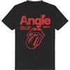 The Rolling Stones STONES The Rolling Angie Uomo T-Shirt Nero 100% Cotone Regular