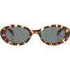 KOMONO Ana Tortoise Unisex Oval Cellulose Propionate Sunglasses for Men and Women with UV Protection and Scratch-Resistant Lenses
