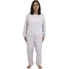 FERRUCCI COMFORT Pigiama Tutone Sanitario semplicità Manica Lunga 3 Cerniere/Zip Dietro Schiena e Interno Gamba Estivo (Rosa, M)