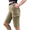 Nuofengkudu Petite Cargo Pantaloncini al Ginocchio Donna con Tasche Estivi Elasticizzati Y2K Shorts Pantaloni Corti Vita Alta Leggeri Basic Punk Eleganti Mare Spiaggia Sportivi Lavoro Casual Khaki L
