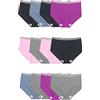 Fruit of the Loom Heather Hi Cut Intimo Donna (Pacco da 10)