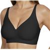 Memoryee Reggiseni Jelly per Donna Reggiseno Push up Senza Cuciture Imbottito Senza Ferretto Comodo di Supporto Ideale per Indossare sotto la Maglietta Nero M