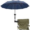 ZOMAKE Ombrellone per Sedia con Morsetto Clip, Parasole per Sdraio Mare, Ombrello per Sedia da Spiaggia (Blu