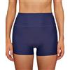 SHEKINI Costume da bagno per donna - Costume da bagno - Boxer elastico - Pantaloncini estivi - Costume da bagno - Costume da bagno - Sportivo - Costume da bagno, Blu scuro, XL