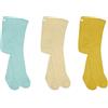 bistyle Collant morbidi | Leggings in cotone biologico per bambini | Collant caldi per ragazze comodi, Nil verde/beige/giallo, 12-24 Mesi