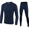 BEGIANT Set di biancheria intima termica per bambini, a maniche lunghe, top e pantaloni lunghi da calcio, a compressione, per ragazzi