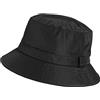 Comhats, cappello da pioggia unisex per donne e uomini, impermeabile, a tesa larga, pieghevole, per la spiaggia, la pesca, il surf, UPF50, cappello a secchio, Nero , M