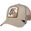 Goorin Bros. Goat Trucker - Berretto da baseball, unisex, con visiera, per primavera, estate, autunno, inverno, beige., Taglia unica