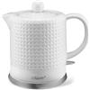 Maestro Bollitore Elettrico in Ceramica 1,2 l 1200 W Bianco con Base Girevole a 360° Spegnimento Automatico Protezione da Surriscaldamento Elemento Riscaldante Nascosto in Acciaio Inox