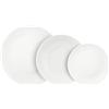 Villa Altachiara Servizio Piatti 18 Pezzi, Set Piatti 6 Persone in New Bone China, Finitura Lucente e Design Contemporaneo, Eleganza Sottile per Tavole Moderne e Raffinate - Linea Coup