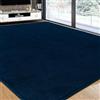 Rururug Grande tappeto moderno in tinta unita super morbido e soffice per camera da letto - Lavabile in lavatrice - Antiscivolo - 200 x 300 cm - Blu navy