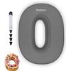 Nenkarn Stampo per torta a forma di numero 0, in silicone, con penna decorativa, 25,4 cm, per cottura, compleanno e anniversario, senza BPA, antiaderente