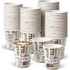 LAN&LAN Bicchieri caffè usa e getta - Bicchieri in cartone per trasportare bevande calde in ospitalità, eventi e catering (200 pezzi, 120 ml)
