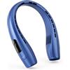 Peiyuu Ventilatore da collo, ventilatore personale con indicatore LED, ricarica USB-C, batteria a lunga durata da 4000 mAh, ventilatore senza pale con 3 velocità regolabili e ultra silenzioso, ideale
