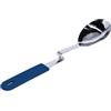 Souper Cubes + Lori Greiner No Mess Cucchiaio da cucina in acciaio inox con manico in silicone - Cucchiaio da portata in acciaio inox con ganci sul lato di qualsiasi pentola - Mirtillo