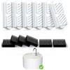 VOLUAS Filtro per fontana per gatto, 6 filtri a carbone attivo + 6 spugne pre-filtranti, compatibile con fontane d'acqua in ceramica da 2,2 l