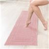 Decomira Tappeto Bagno Antiscivolo | Tappetino bagno super assorbente, lavabile in lavatrice | Per il bagno, la doccia, la vasca da bagno o come tappetino WC | Rosa - 50x150 cm
