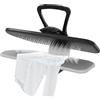 ROGONPDK Pressa da stiro a vapore professionale, da tavolo, 2200 W, ferro da stiro a vapore da 1000 ml, con touch screen e flacone spray, gamma di temperatura: 90-200 °C, tempo di riscaldamento 3 minuti (nero)