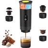 Umisu Macchina da caffè portatile, 3 in 1 Caffettiere Espresso a Capsule con Schermo Digitale, Macchina per caffè espresso con Capsule e Caffè Macinato Riscaldamento Rapido per Ufficio Viaggi