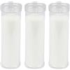 Etrexonline Candele Votive Bianco per Rituali 18x6cm, Ceri Votive Lunga Durata 105 ore